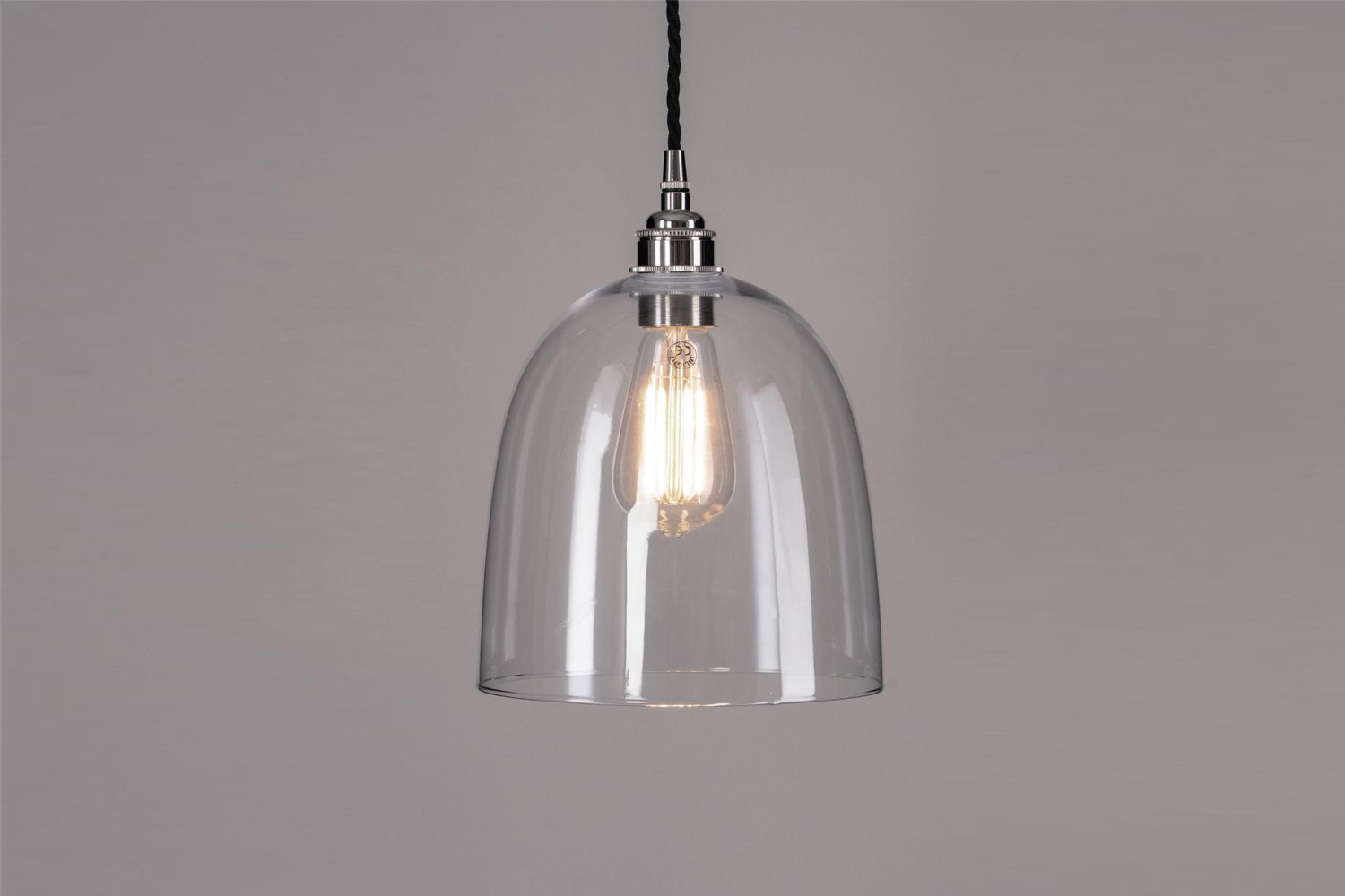 the old school electric bell blown glass pendant in medium is £123 at ho 16