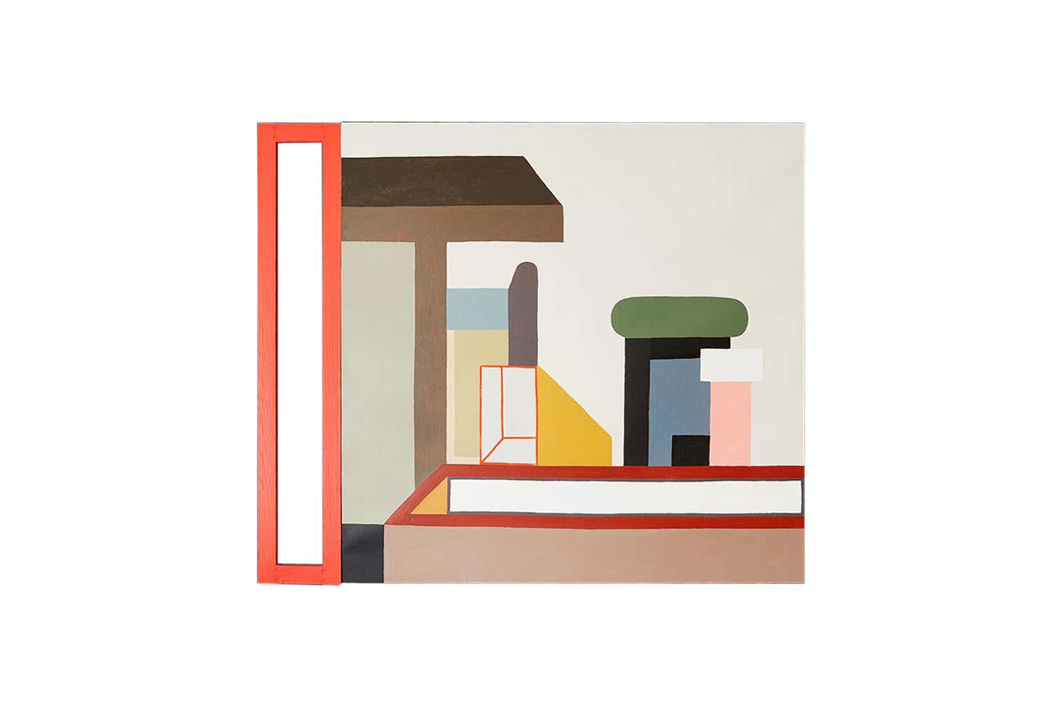 the natalie du pasquier oil on canvas piece on the wall was painted in 2017 b 22