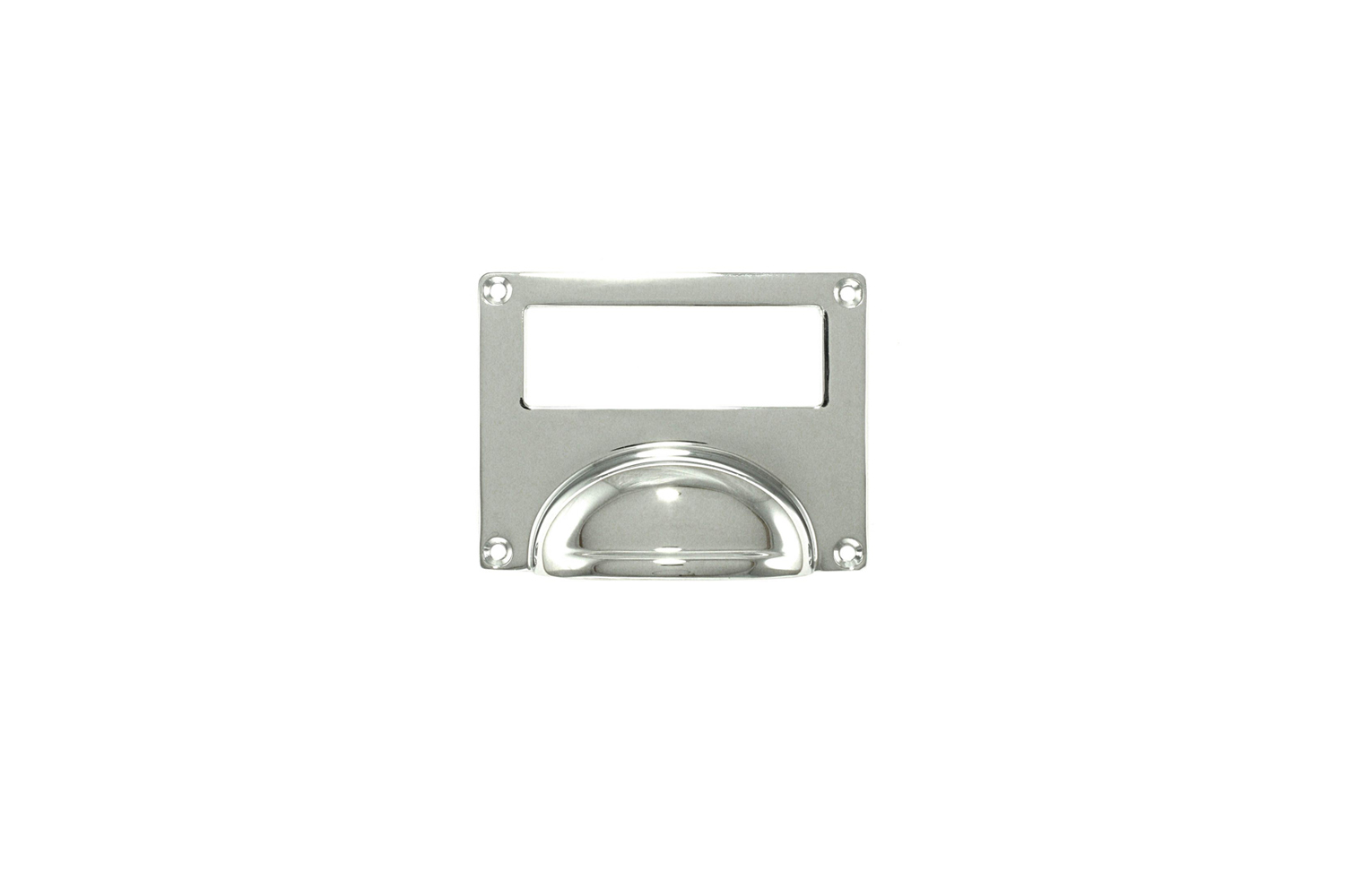 the whitechapel bin pull card frame, shown in polished chrome, is $38.29. 14