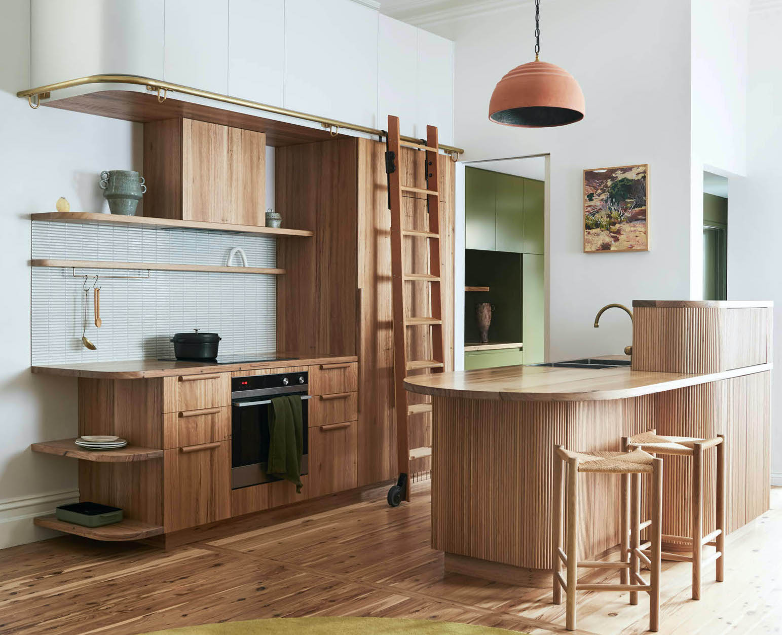 The Bent Street Project's Wood-Crafted Contemporary Kitchen by Kim Kneipp