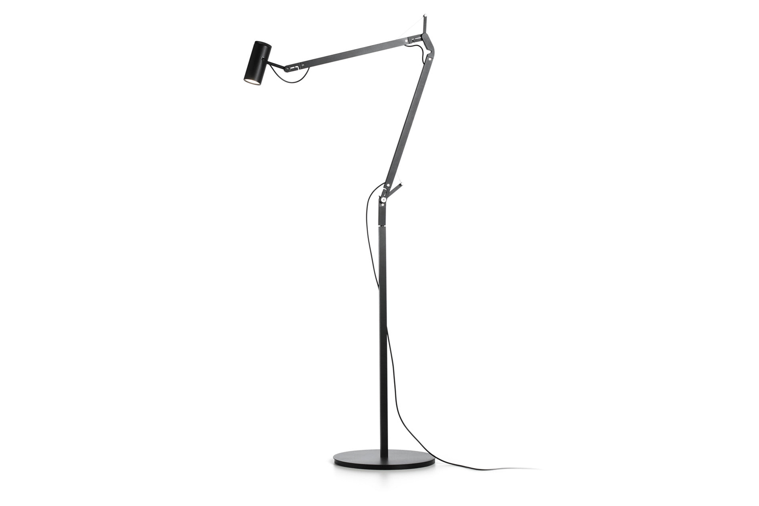 the marset polo floor lamp in black is $1,121 at horne. 18