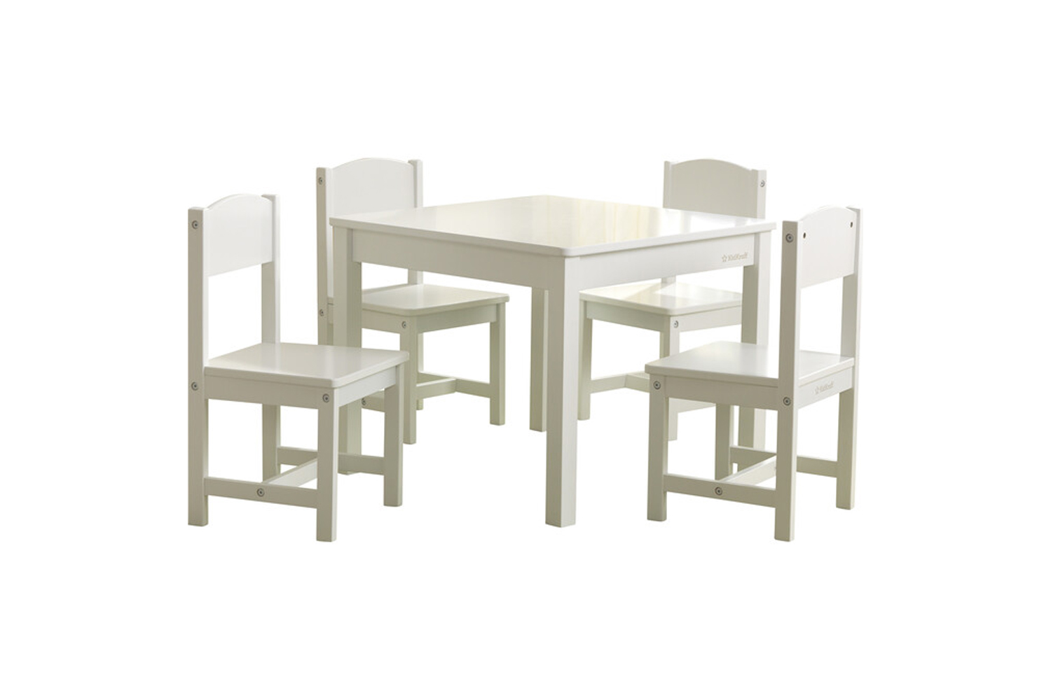 the kidkraft farmhouse table and chairs set in white is \$\174.99 on amazon. 10