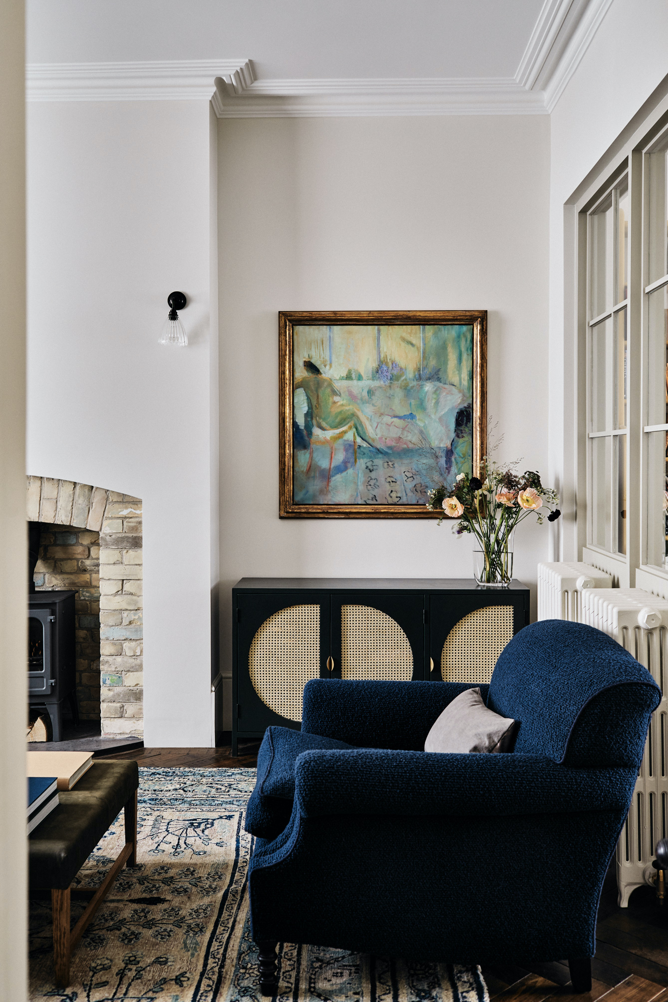glazed partition in a mark lewis interior design project, primrose hill, london. 13