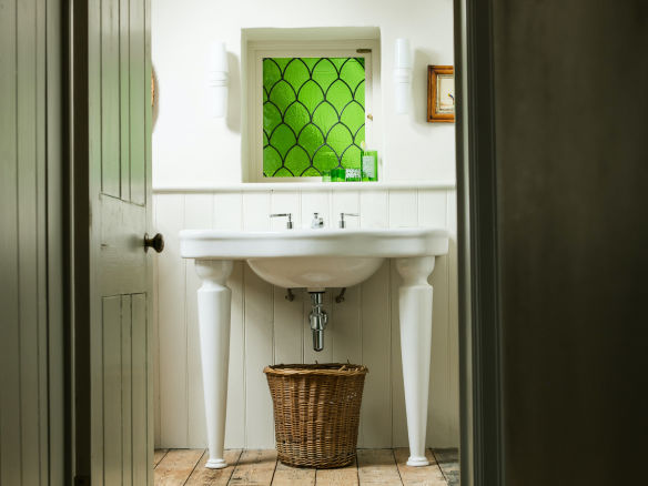Bathroom of the Week A Former Burberry Designers Playful Family Bath Before and After portrait 7
