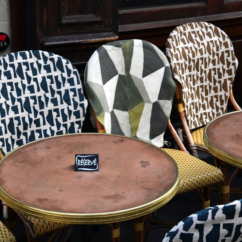 wayne pate studio four paris cafe chair covers 1  
