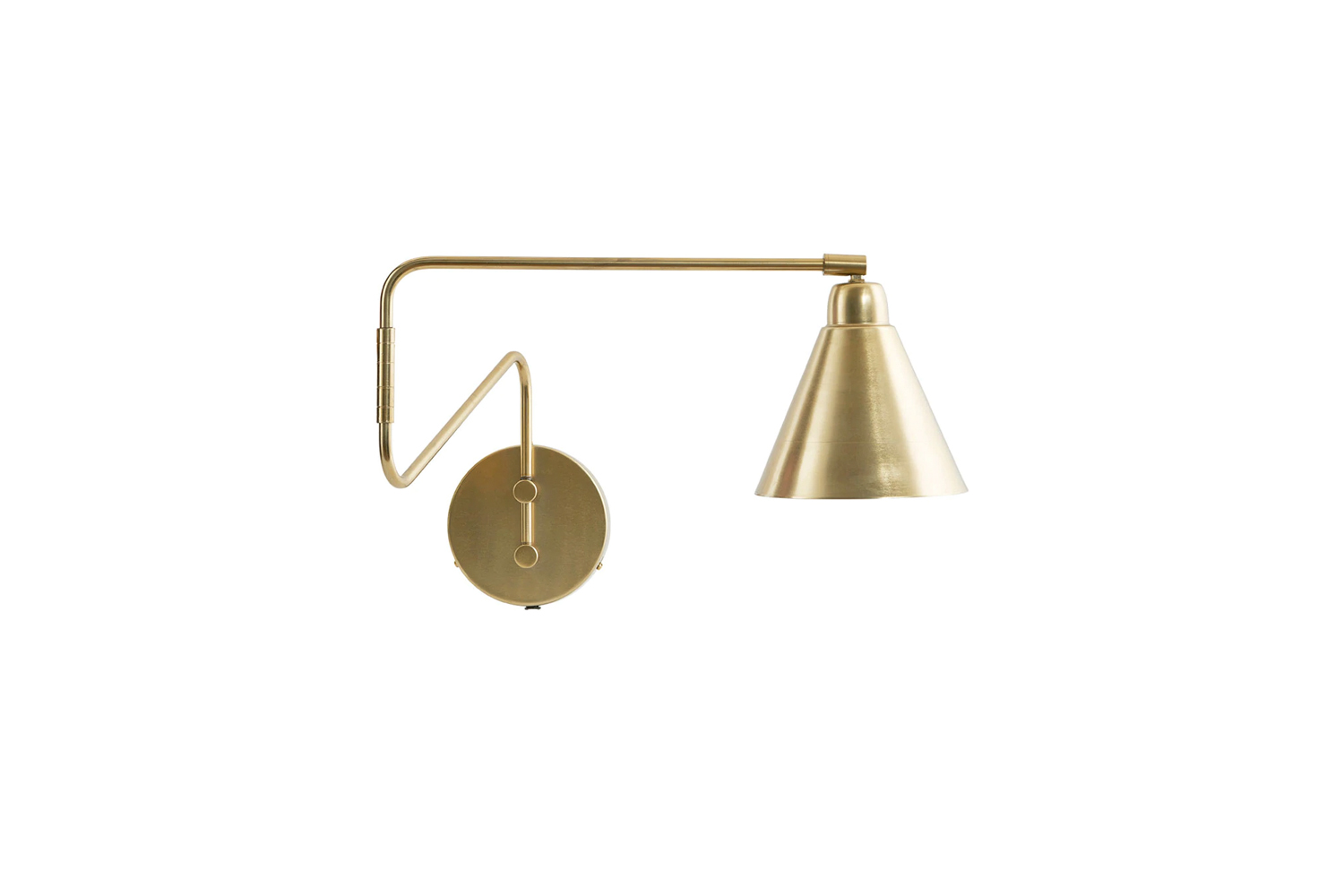 from idyll home, the brass wall lamp game long is £\138. 16