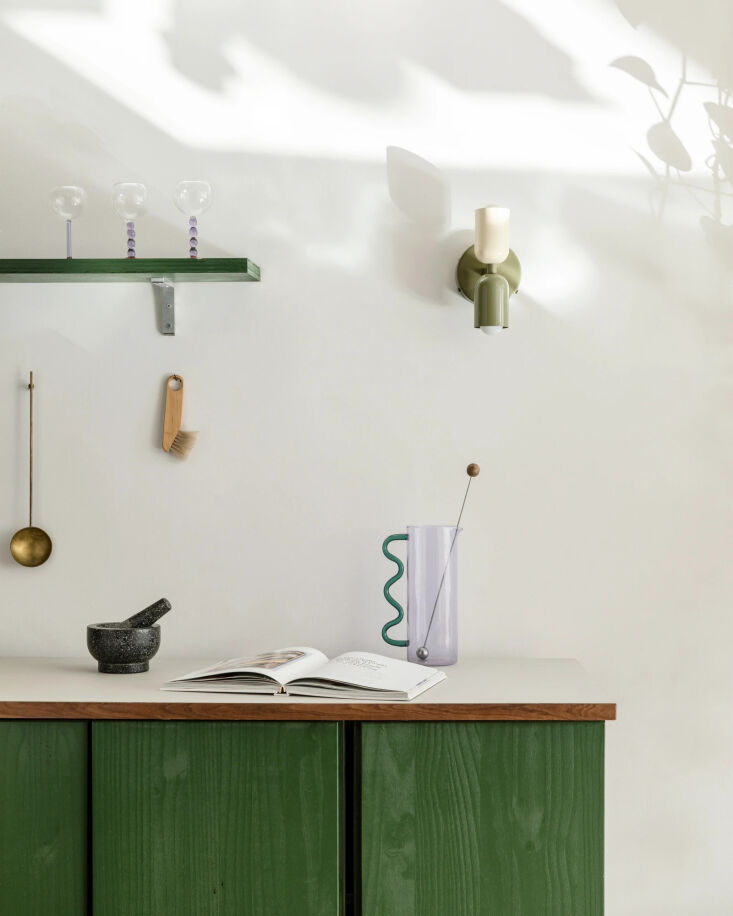 above: a remodelista favorite, the petite up down slim wall sconce (\$375) by b 10