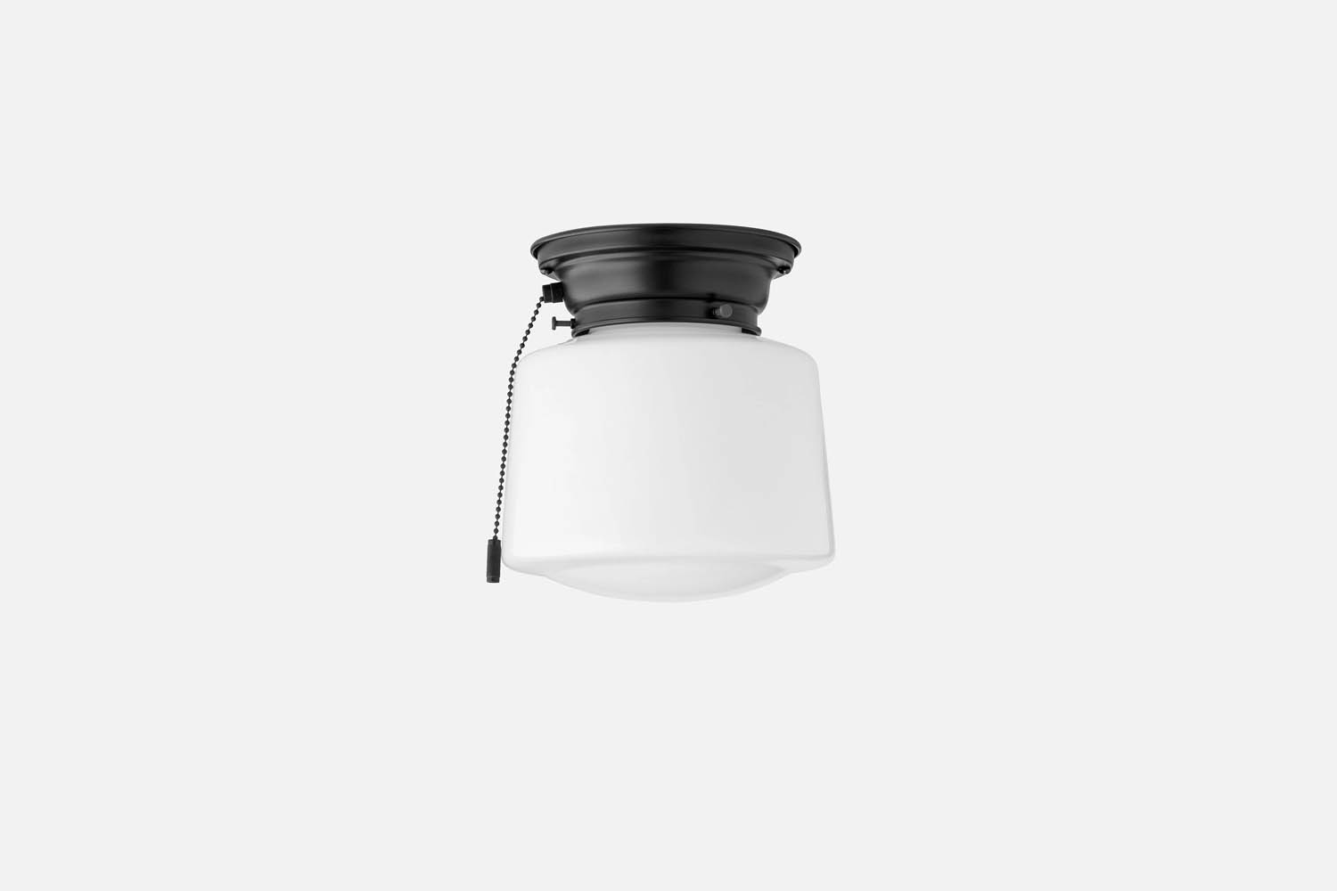 the schoolhouse otis 4 inch outdoor ceiling light comes in four finishes; $19 9