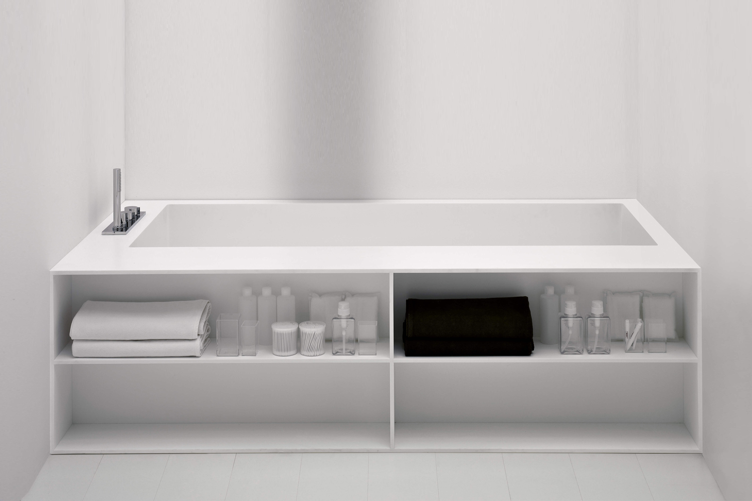 the biblio by antonio lupi is a corian tub with built in shelf options. contact 12