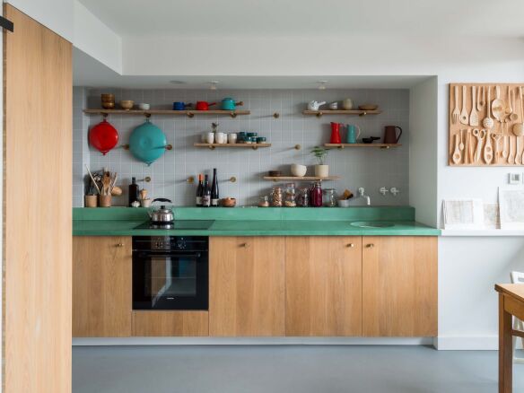 Kitchen of the Week A Harmonious New Kitchen for a 1970s AFrame portrait 30
