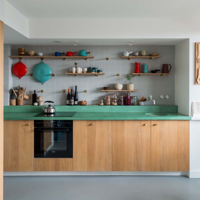 Kitchen of the Week A Harmonious New Kitchen for a 1970s AFrame portrait 5