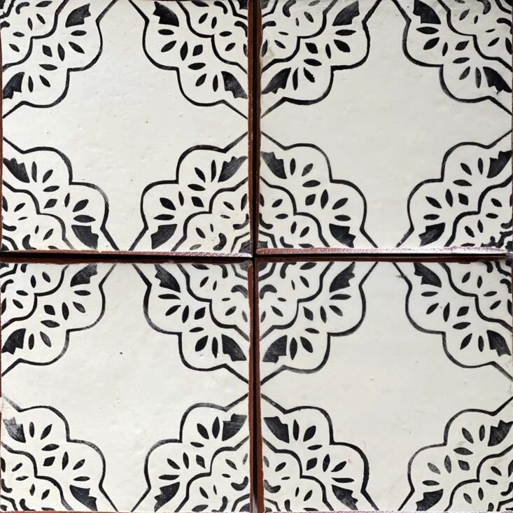 \1\15 tabarka studio paris metro 6 by 6 inch hand painted terra cotta tiles jus 21