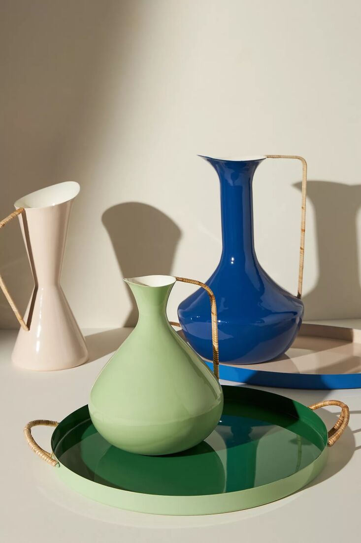 anthropologie&#8\2\17;s marina enamel vases come in three shapes. they have 12