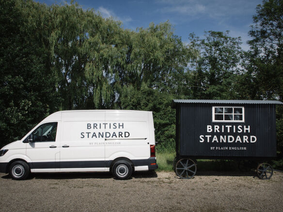 british standard showroom van hut  