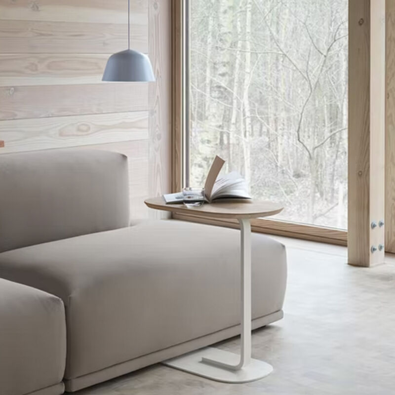 muuto relate side table white in situ  