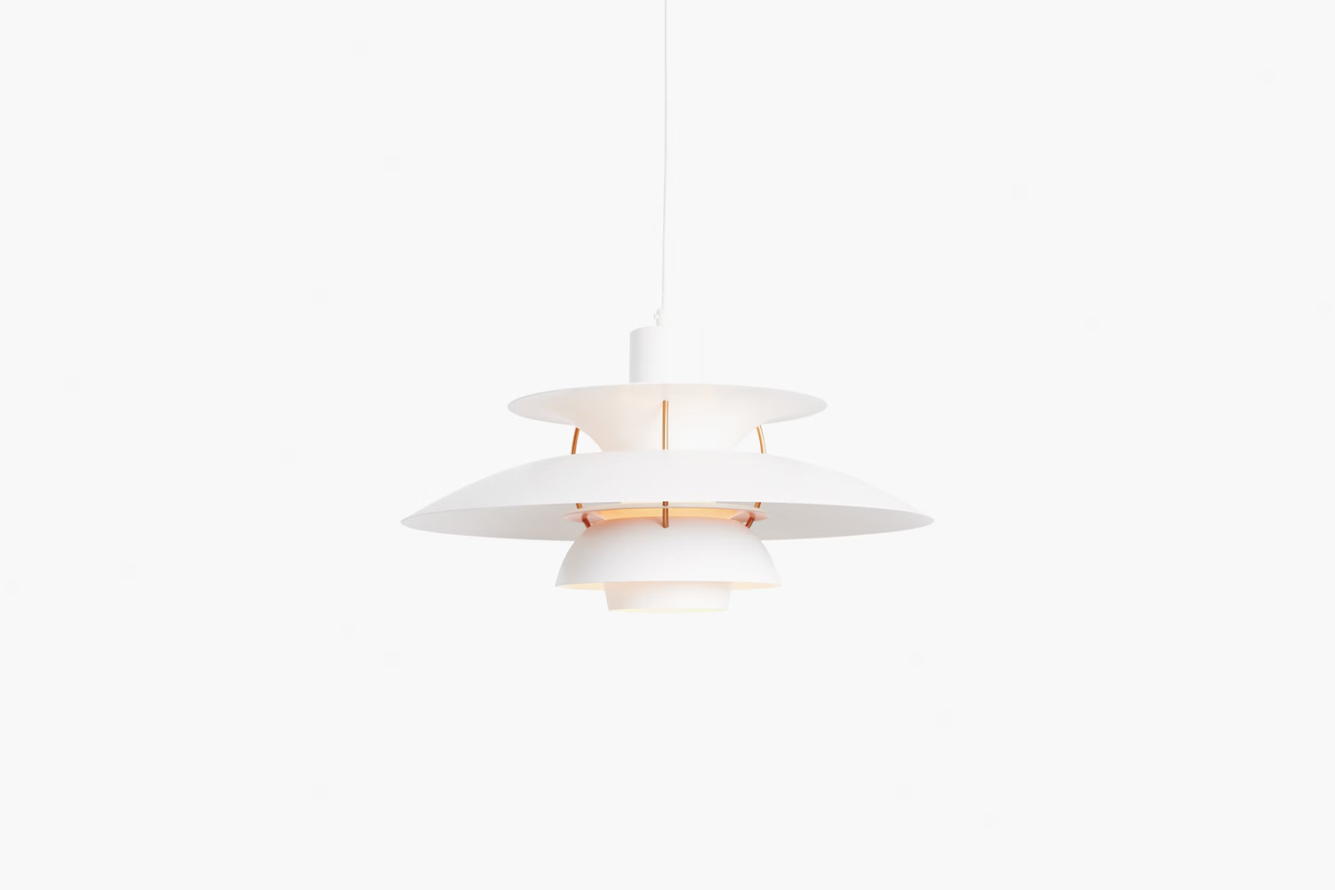 designed by poul henningsen for louis poulsen, the ph5 pendant lamp is \$\1,\2\ 16