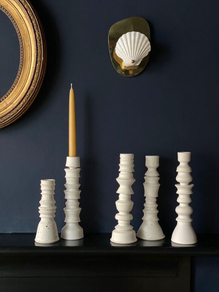 steven&#8\2\17;s thrown candlesticks (from £95) are made from porcelai 12