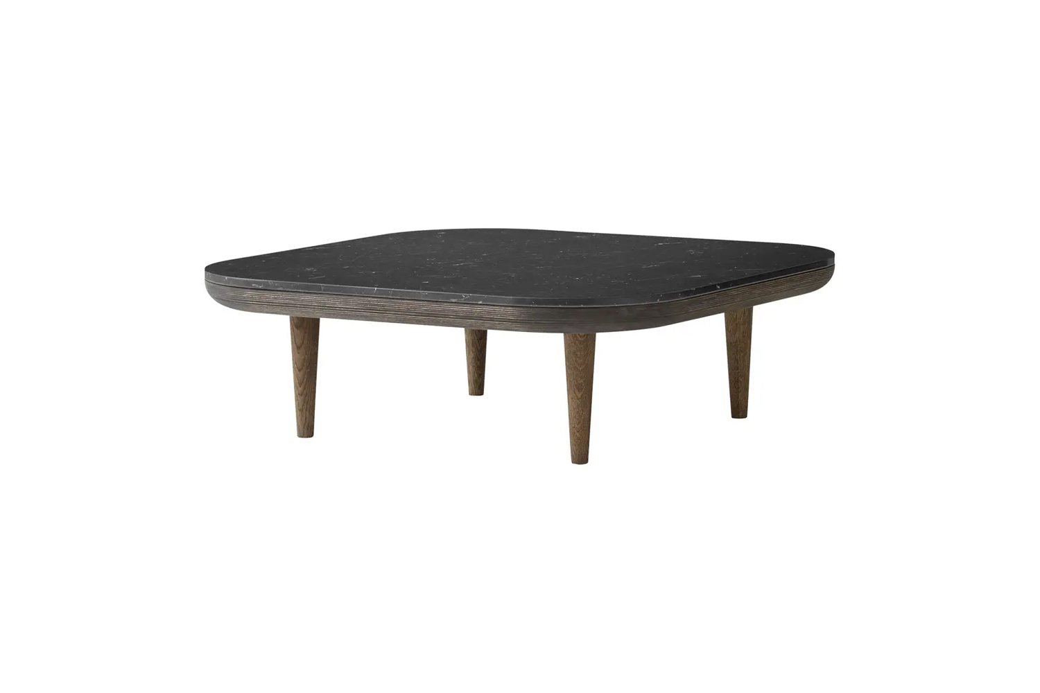 the coffee table is the &tradition fly coffee table in smoke oak and nero m 16