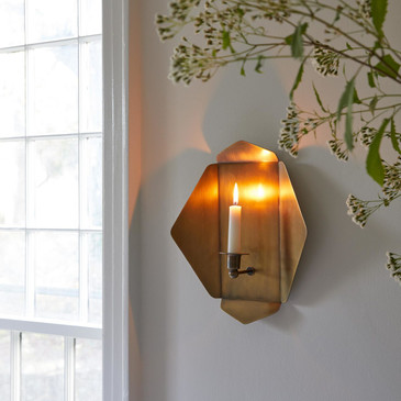 brass candle sconce life