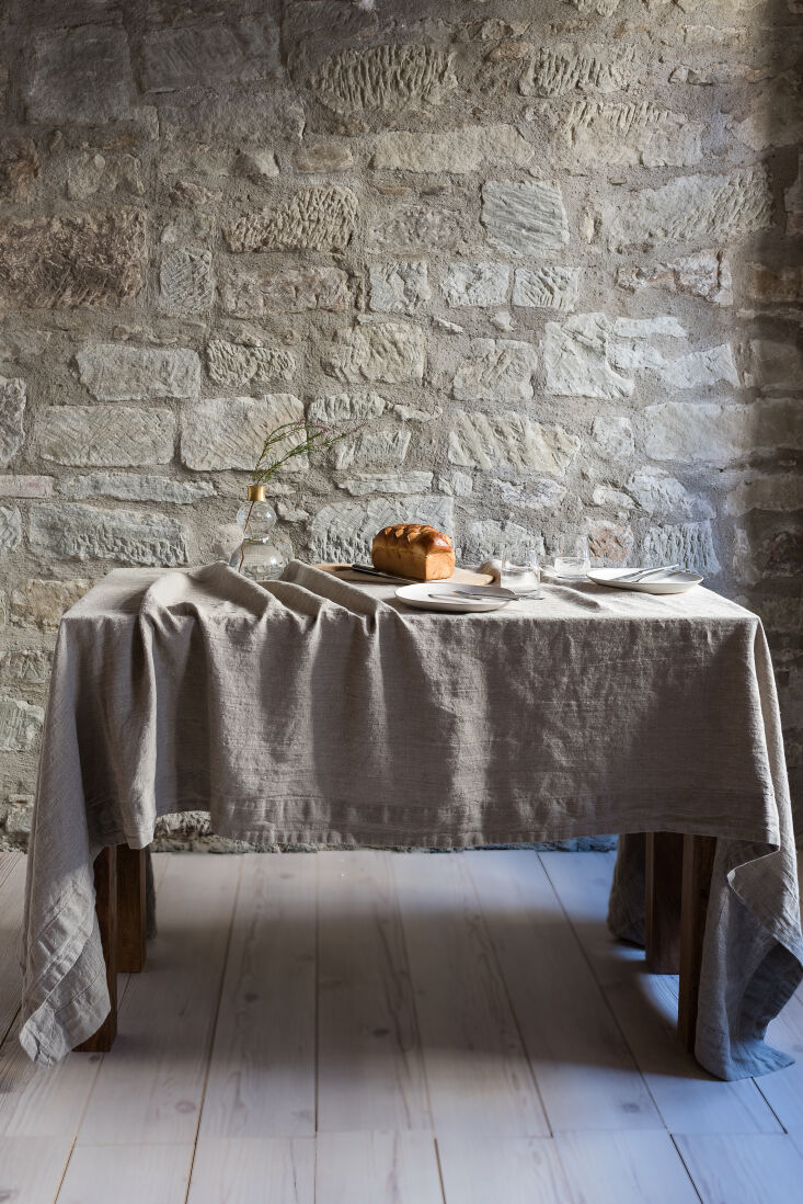 last but not least in the grand prize package: the orkney linen tablecloth and  13