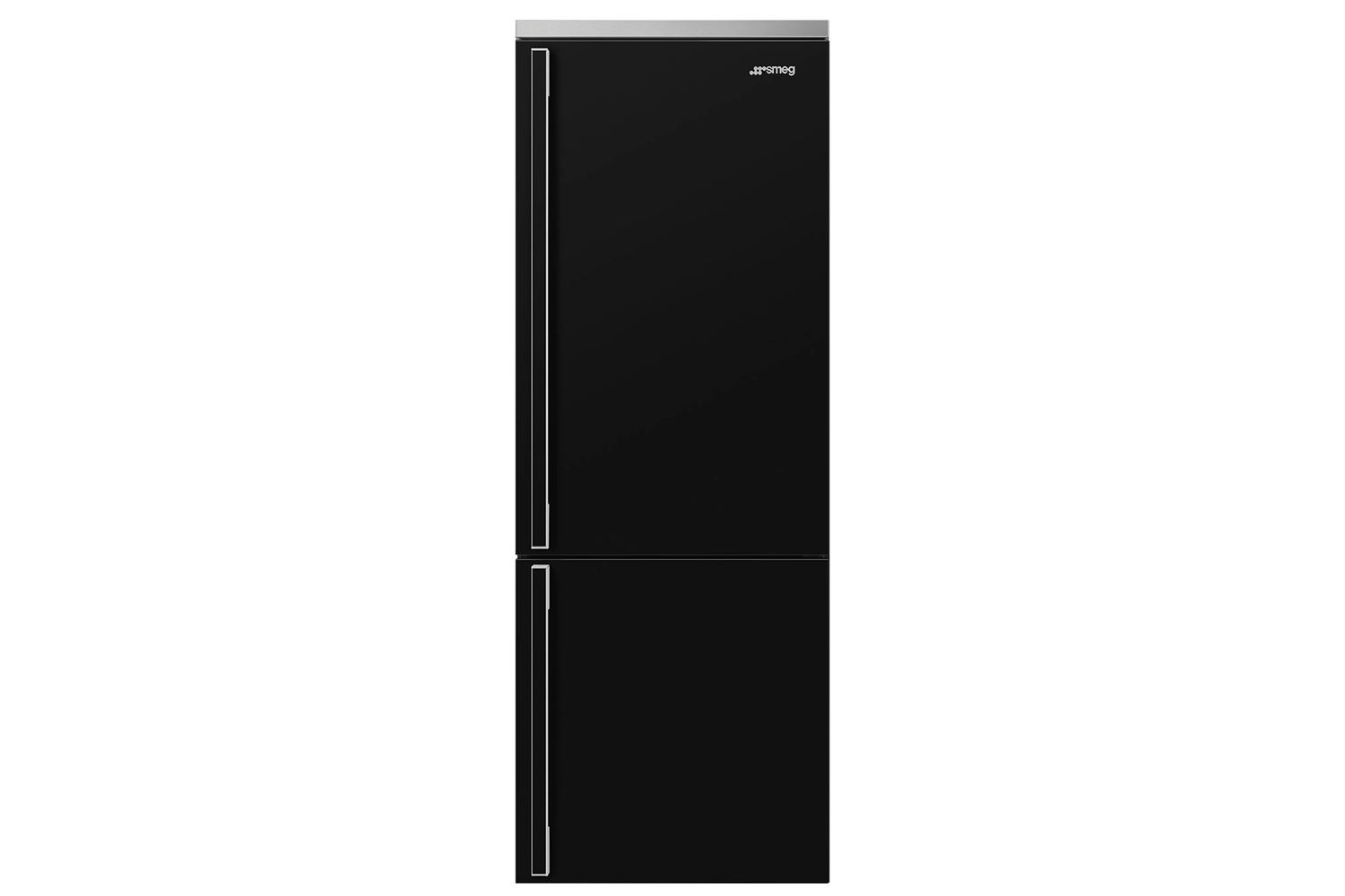 the smeg portofino freestanding refrigerator in black (fa490urbl) is \$3,499 at 14