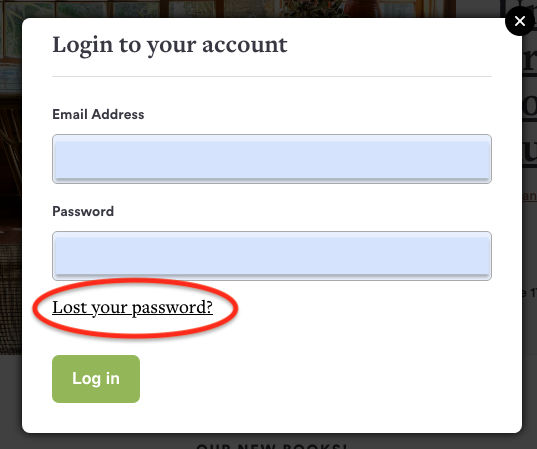 click the login tab in the top right corner, then click the lost your password? 11