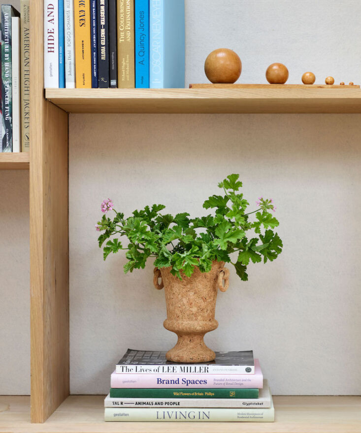 the small cork urn (£160) is ideal for smaller house plants or corralling 12