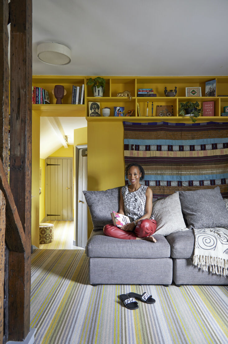 kemi runs the cornrow from her home office, shown here, which doubles as the fa 18
