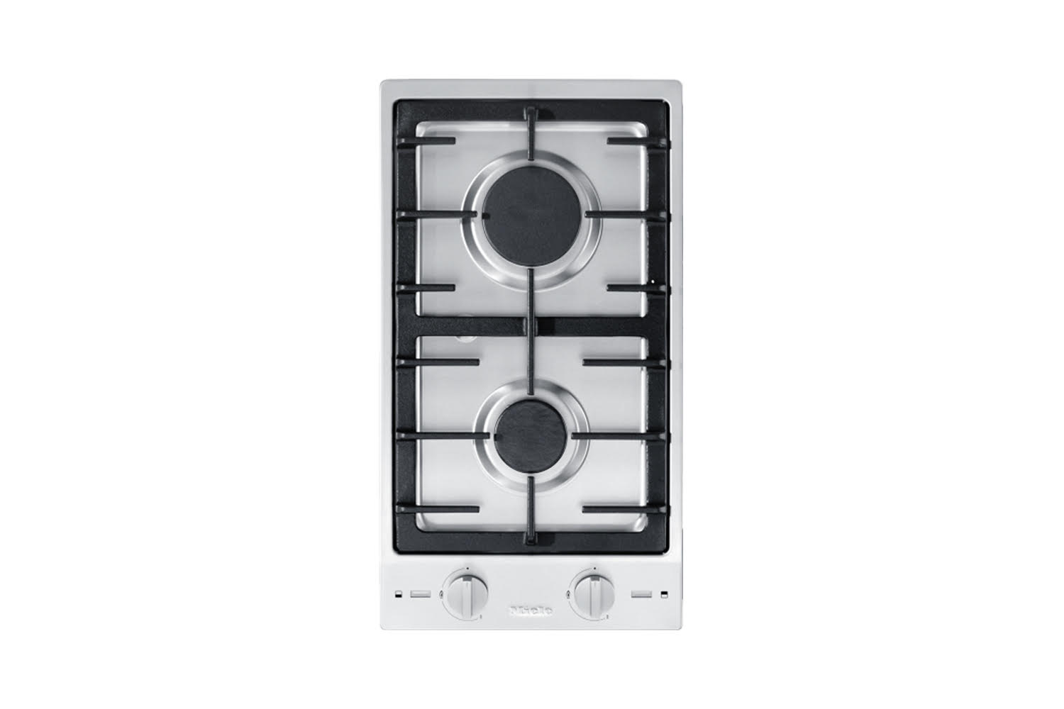 the demure miele double combiset gas cooktop measures just \1\2 inches wid 15