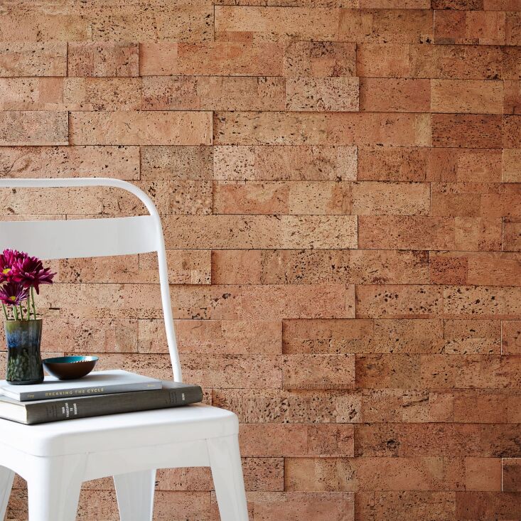 muratto cork natural wallpaper is \$350 for a 90 tile (\20.4 square feet) set a 15