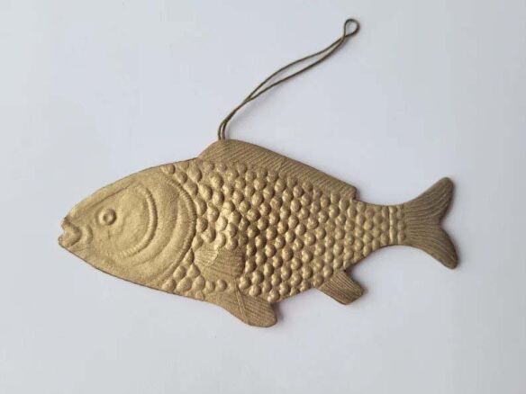 antique dresden golden fish 8