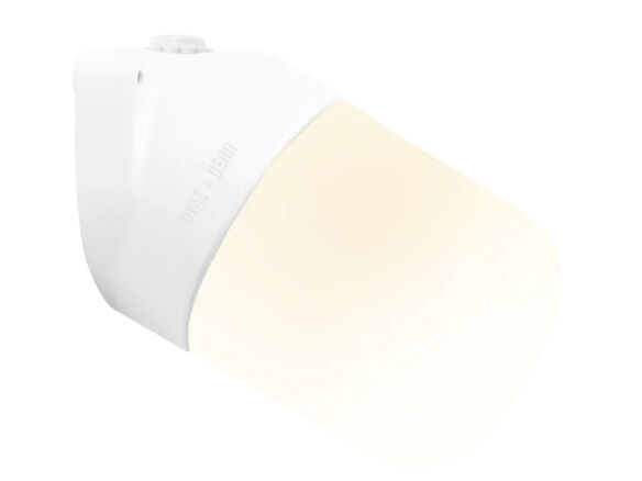 ceramic angled wall light frosted e27 8