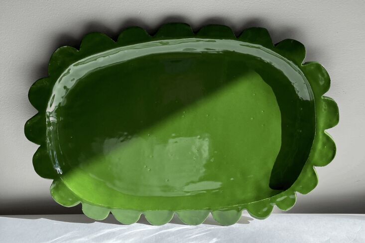 ank ceramics green petal platters avail to preorder 390