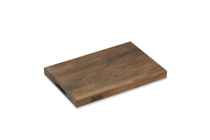 the boos edge grain rectangular cutting board in walnut; prices start at \$\193 28