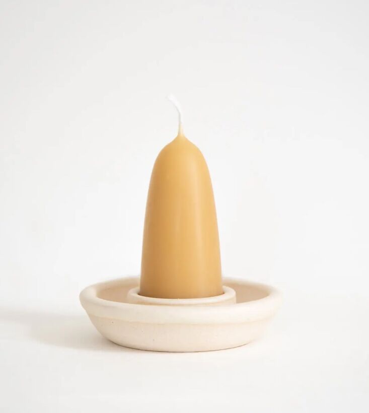 a stubby/tea light candleholder made by eleanor torbati is £\28 on its own 17