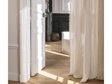 merci washed linen curtains stone  