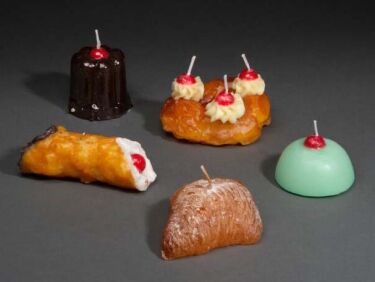 For Dessert Candles Shaped Like Croissants and Cakes portrait 8