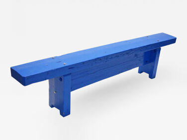 piet hein eek one beam bench blue  