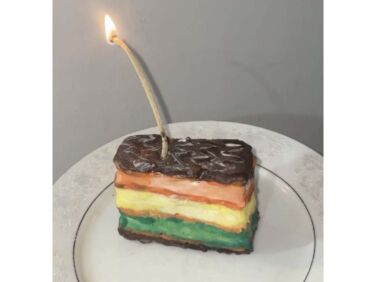 rainbow cookie candle jani  