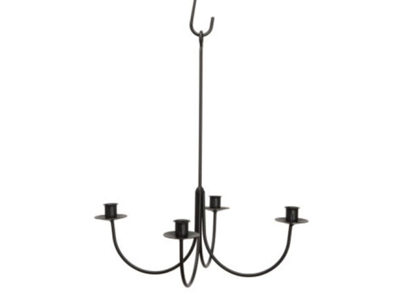 4 arm wrought iron candle chandelier 8