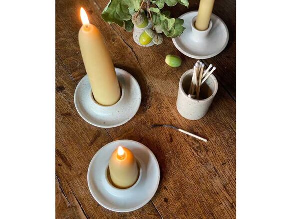 HandDipped Beeswax Stumpie Candles portrait 36