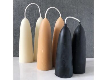 Trend Alert Short and Stout Beeswax Candles for Long Winter Nights portrait 7