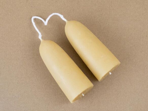 hand dipped beeswax stumpie candles 8