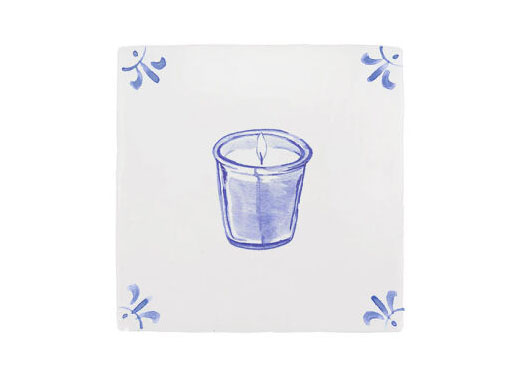 scented candle delft tile 8