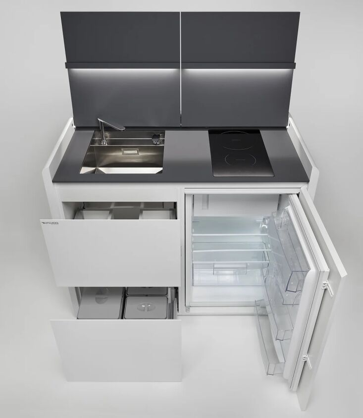 unbelievably, each kitchoo kitchen includes a stainless steel sink with retract 12