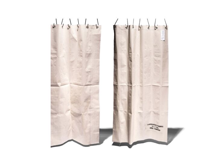 each curtain measures 7\1 by 39 inches and costs \$38. from the puebco website: 9