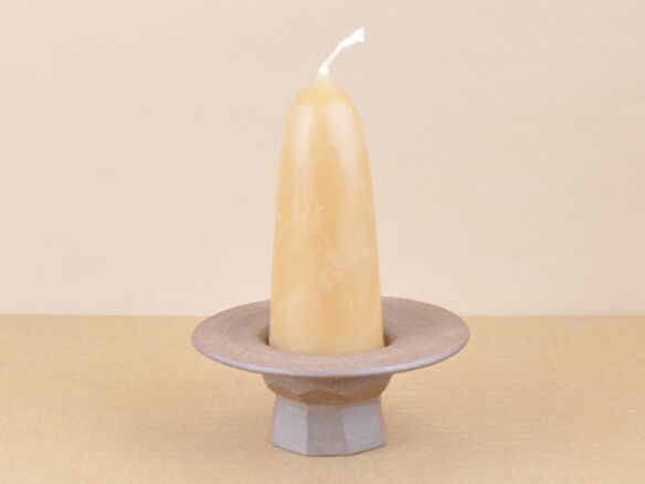 hand thrown faceted candleholder 8