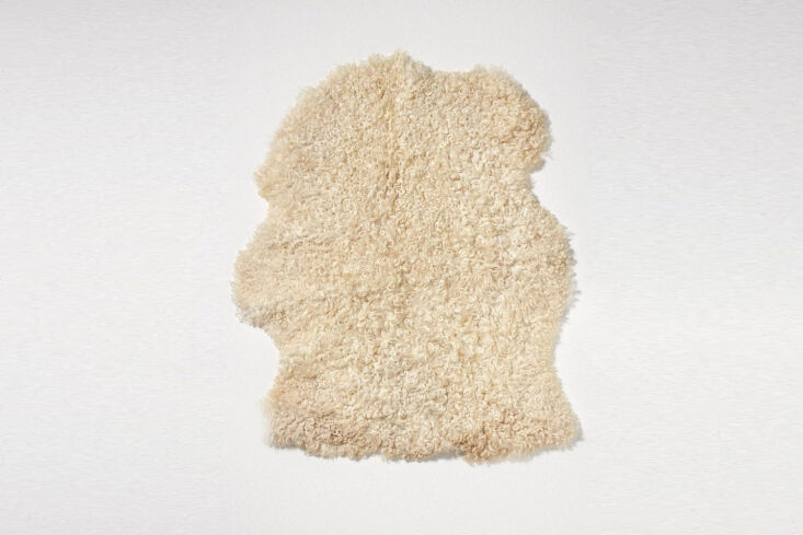 the whiteface dartmoor sheepskin rug is \$380 at toast in the uk. 15