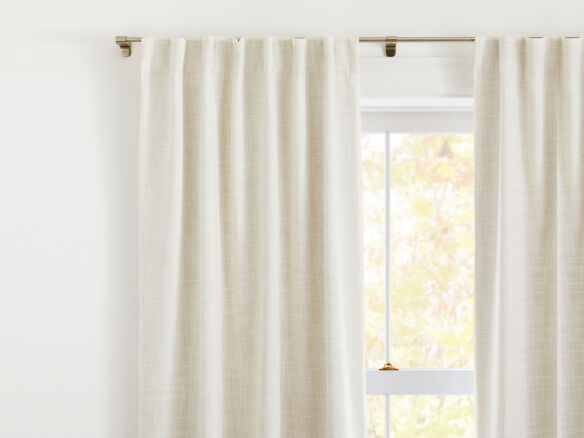crossweave curtain in natural canvas 8