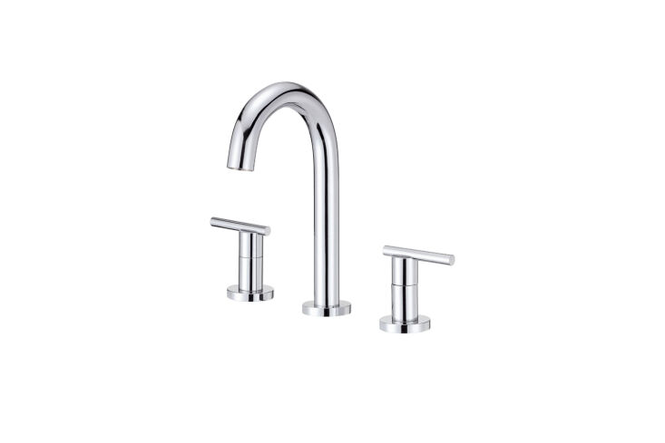 the gerber parma deck mounted widespread bathroom faucet is \$\246.40 at build. 19